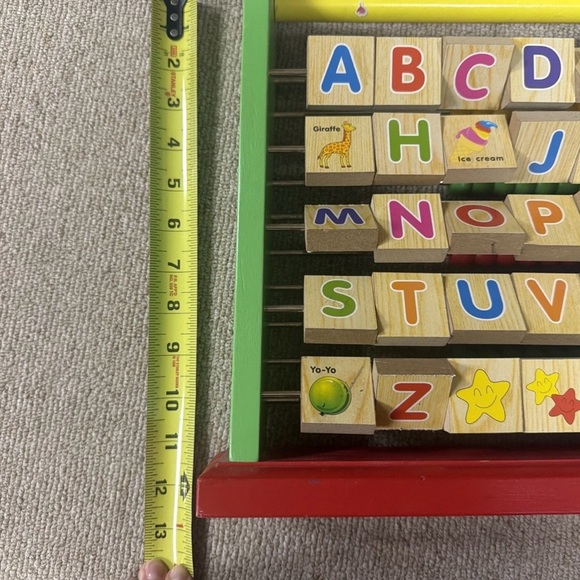 Multicolor Alphabet Learning Abacus - Picture 10 of 12